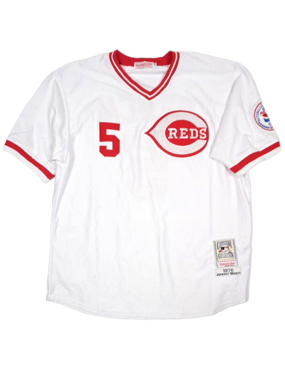 Mitchell Ness Cooperstown Collection Cincinnati Reds Johnny Bench Jesrsey 52 XL